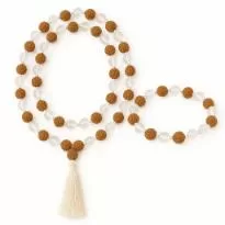Rudraksha Sphatik Mix Mala